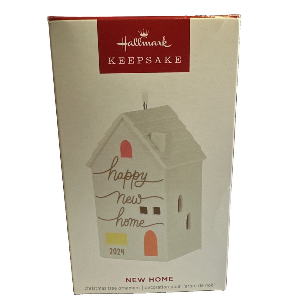 2024 Hallmark Keepsake Happy New Home Porcelain Christmas Tree Ornament New